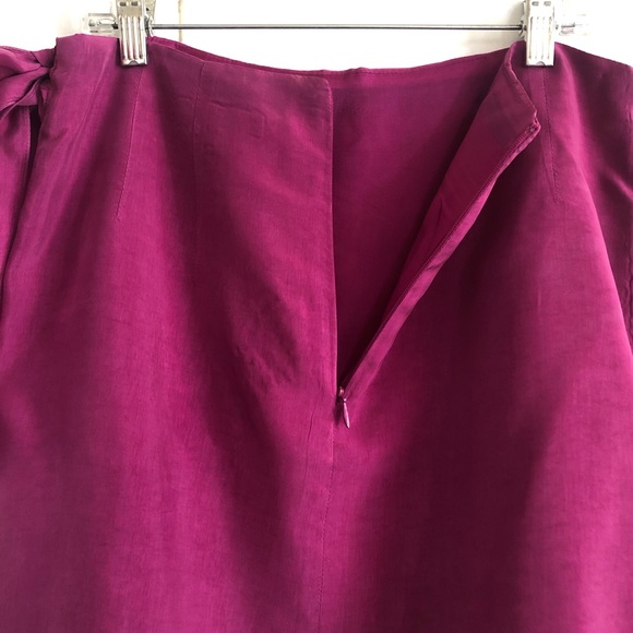 Nanette Lepore Fushia Tie Waist Mini Skirt - Picture 5 of 8